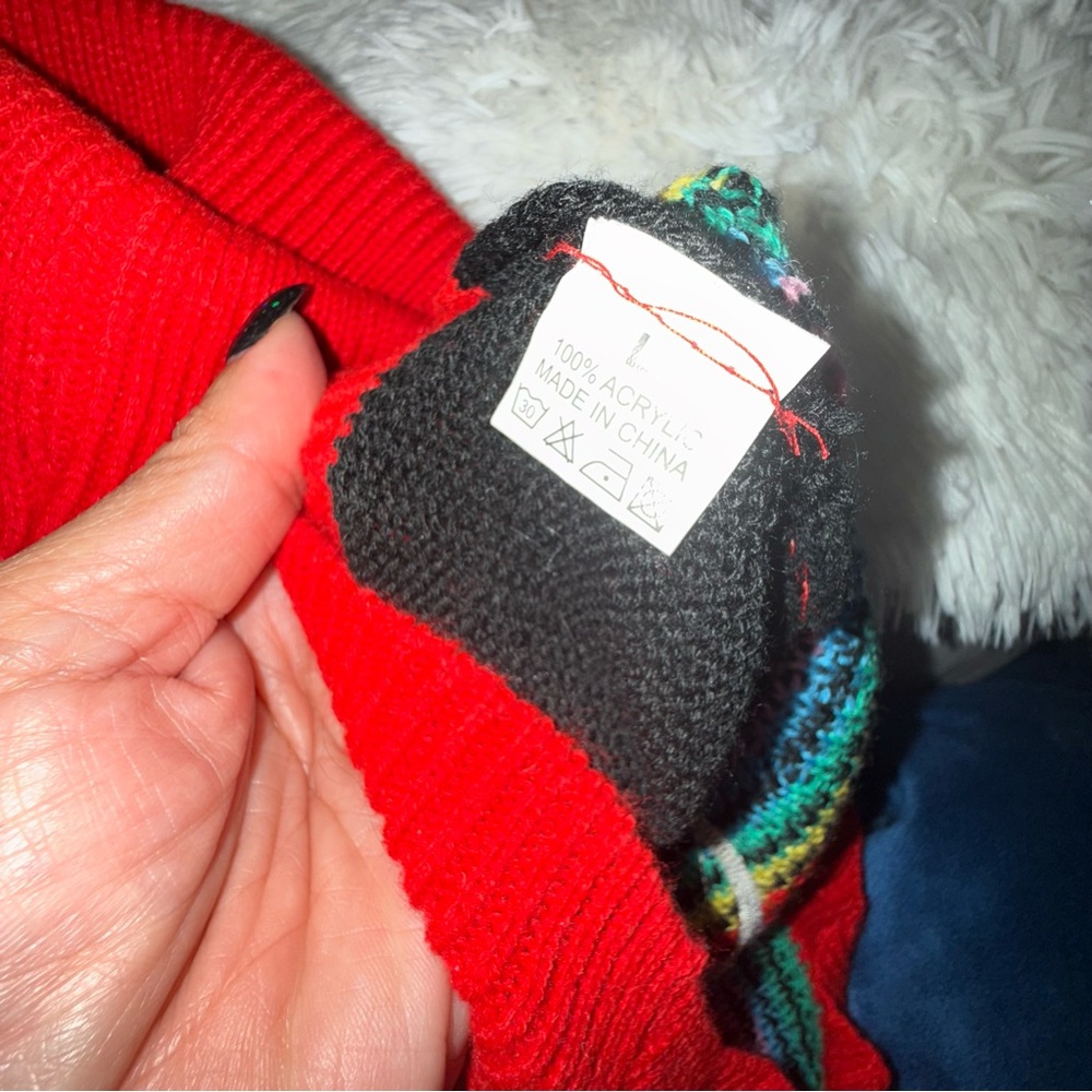 Unicorn silver knit dog/cat sweater - Picture 4 of 4